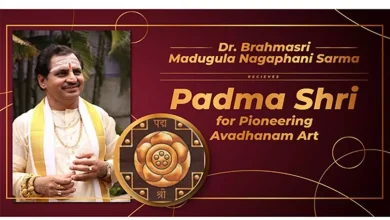 Brahmashri Madugula Nagaphani Sarma was awarded the Padma Shri