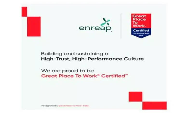 enreap receives 2025 Great Place to Work certification