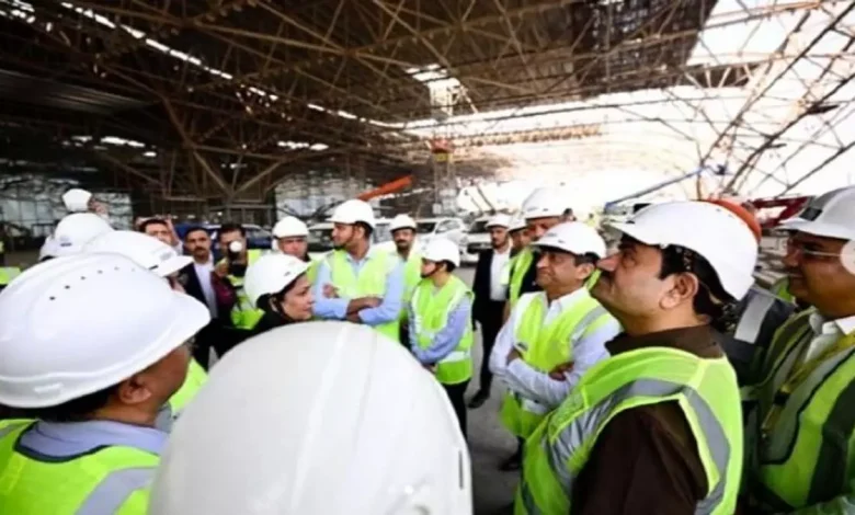 Gautam Adani visits Navi Mumbai airport, to be inaugurated in June