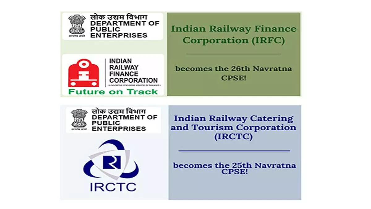 Centre grants Navratna status to IRCTC, IRFC