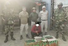 Manipur: Alleged smuggler arrested with IMFL in Tengnoupal