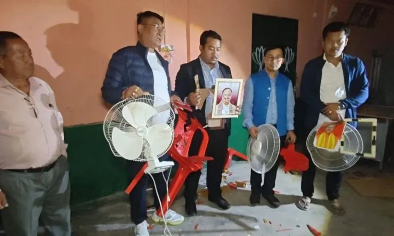 Tripura: Attack on BJP leader's house, tension escalates in Khumulwang