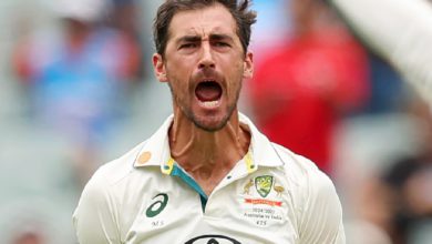 Australia's Mitchell Starc became the 13th player to take 100 Ashes wickets