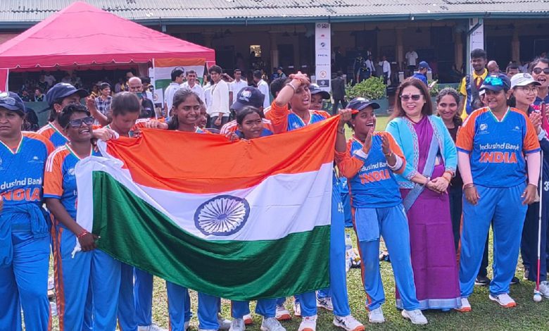 India won the first Women's T20 Blind Cricket World Cup