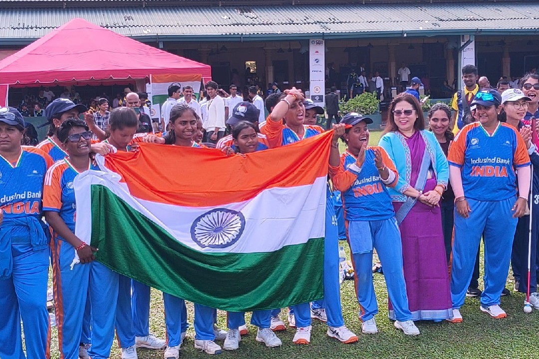 India won the first Women's T20 Blind Cricket World Cup