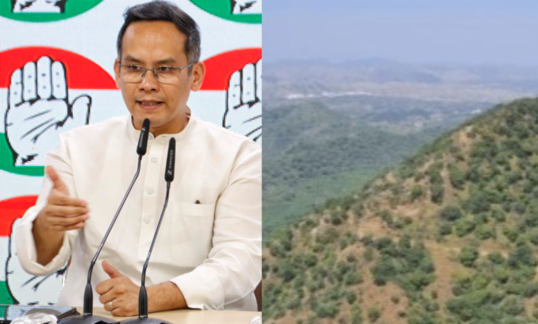 Gaurav Gogoi raised questions about the ecological and health impacts of the Aravalli project.