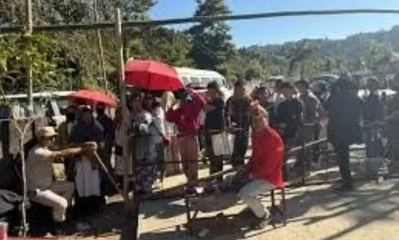 Peaceful voting in Keyi Panyor in Arunachal Pradesh is symbolic of the panchayat elections.