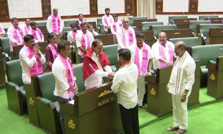 Telangana: Amid heated exchanges, Revanth Reddy joins hands with KCR