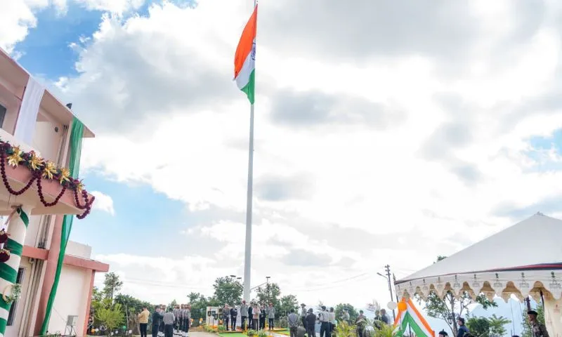 The Governor of Mizoram inaugurated the state's tallest tricolor flag in Aizawl.