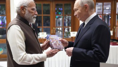 PM Modi presented a Russian translation of the Bhagavad Gita to Putin.