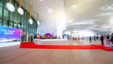 The first flight from Navi Mumbai Airport, operated by Air India Express, has taken off.