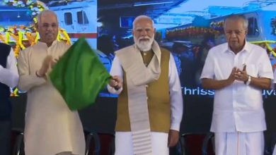 PM Modi flagged off three new Amrit Bharat Express trains from Thiruvananthapuram.