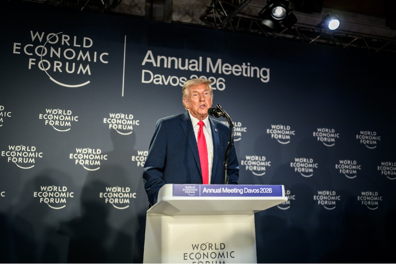 Trump's Davos statement, claiming peace in Gaza, a message to Iran