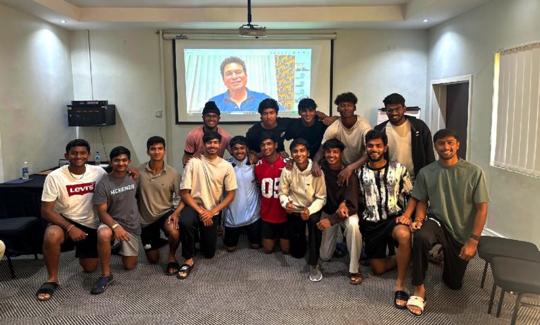 The Pakistan Under-19 team had a conversation with Sachin Tendulkar before the match