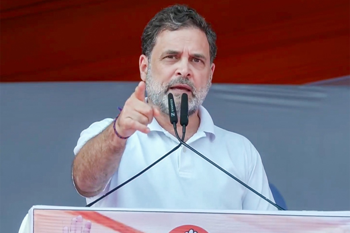 , Rahul Gandhi, reiterated his demand ,to cancel the US trade deal.,