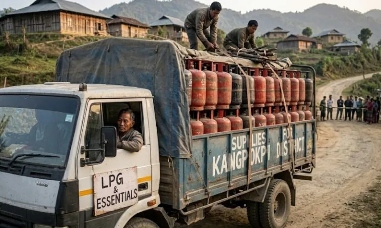 Manipur: Fuel crisis in Kangpokpi due to highway blockade; LPG price hits ₹5,000.