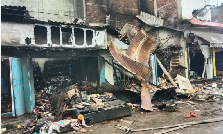 Assam: Seven shops gutted in massive fire at Doomdooma market; safety concerns rise
